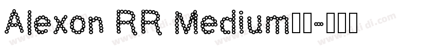 Alexon RR Medium下载字体转换